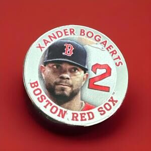1/300 Highland Mint Silver Plate Xander Bogaerts Red Sox Baseball 39mm Coin